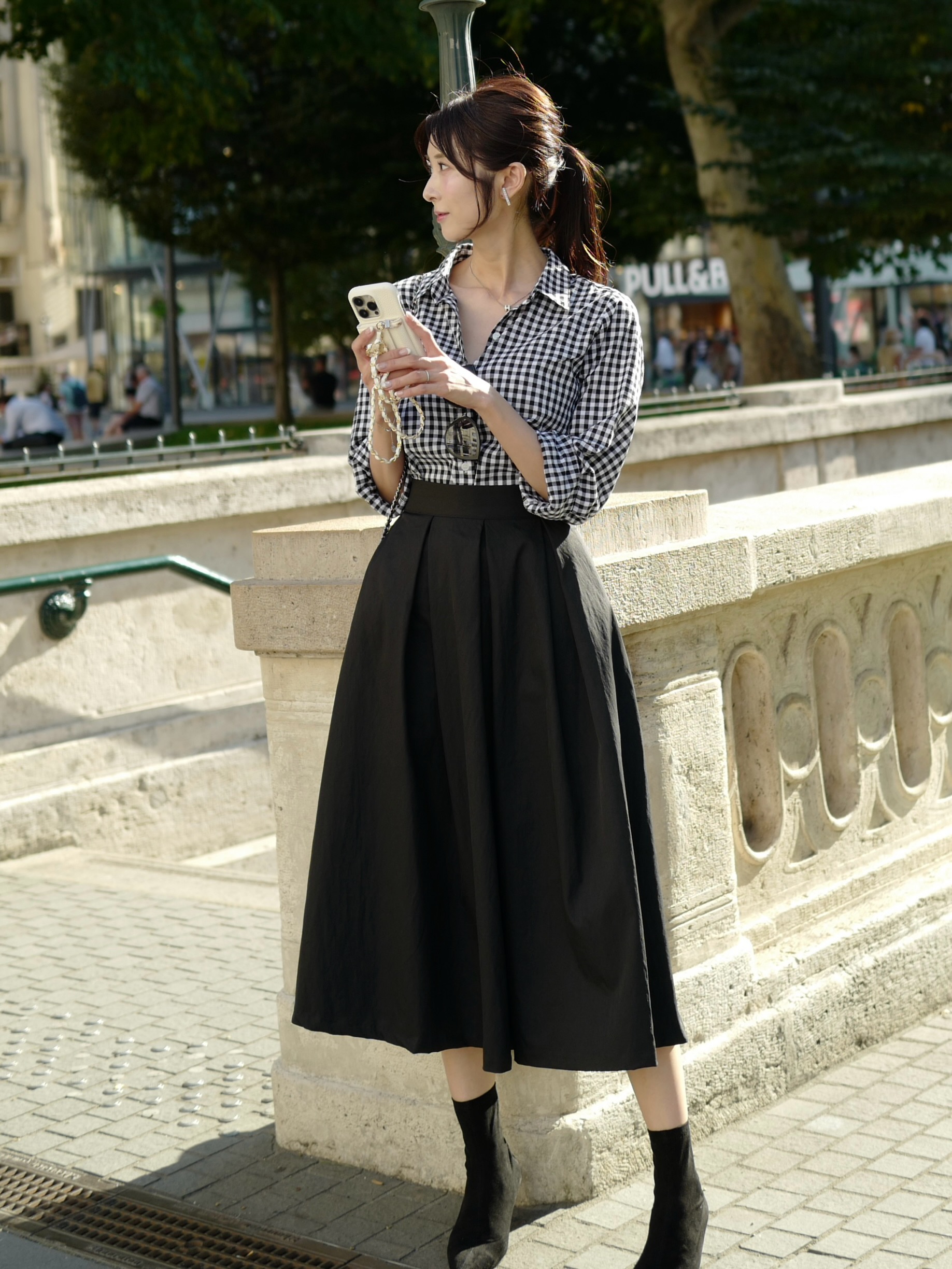 プリーツフレアスカート | 詳細画像11